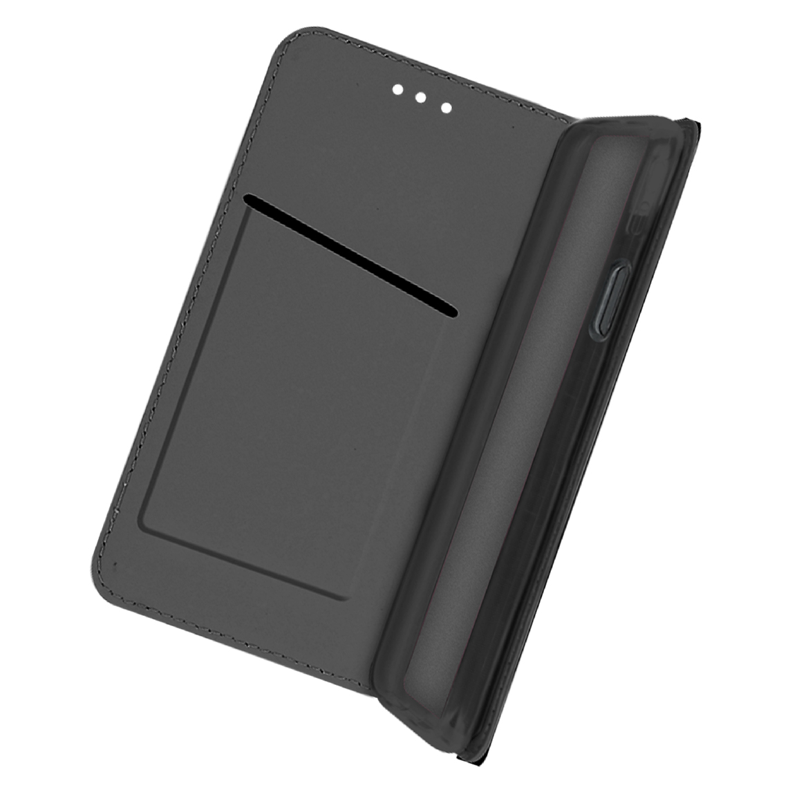 Avizar - Étui iPhone SE 2020 / 8 / 7 Porte-carte Fonction Support Motif fleurs – noir - Coque, étui smartphone