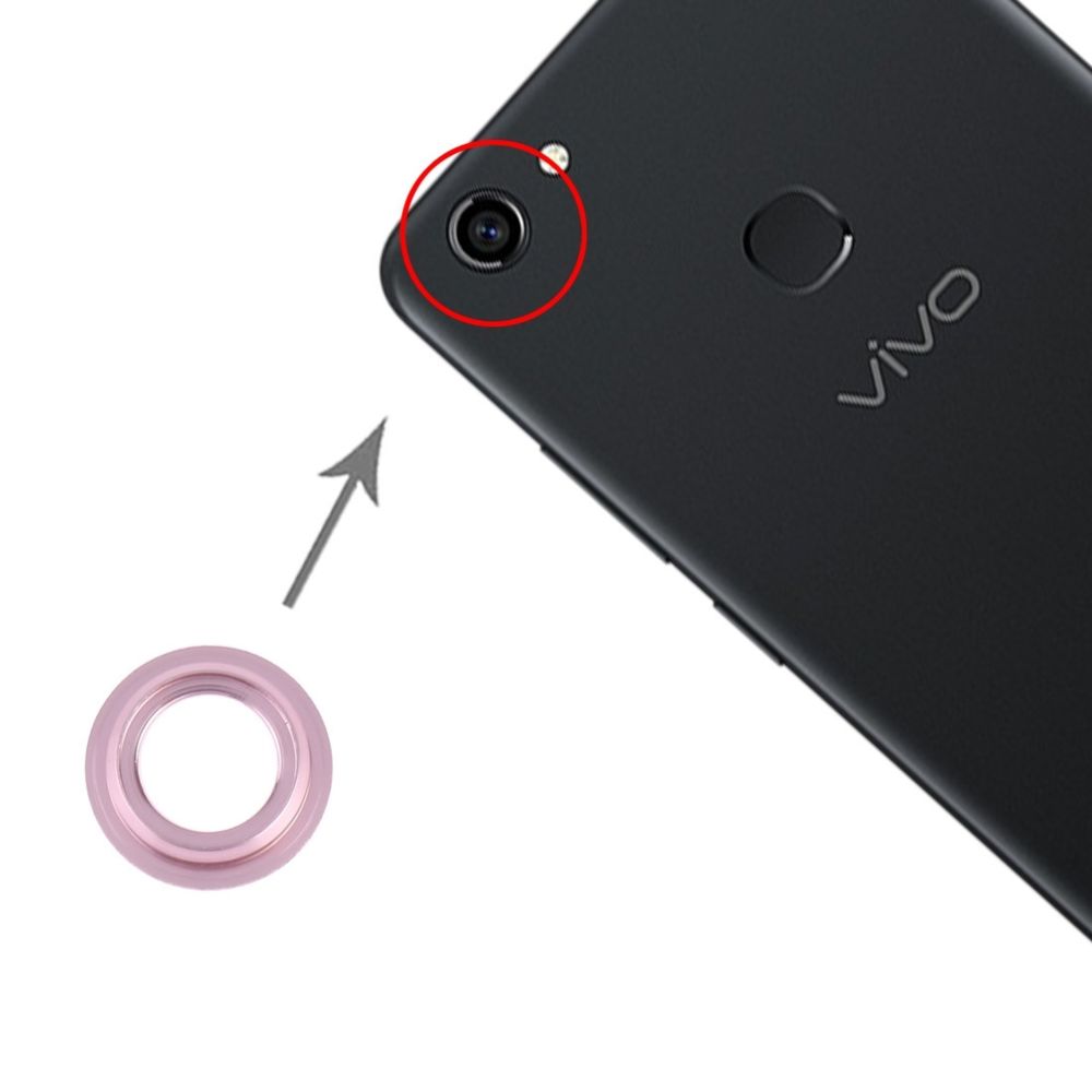 Wewoo - Pièce détachée Couvercle de lentille de caméra 10 PCS pour Vivo Y75 rose - Autres accessoires smartphone