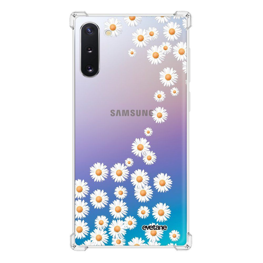 Evetane - Coque Samsung Galaxy Note 10 anti-choc souple avec angles renforcés transparente Marguerite Evetane - Coque, étui smartphone