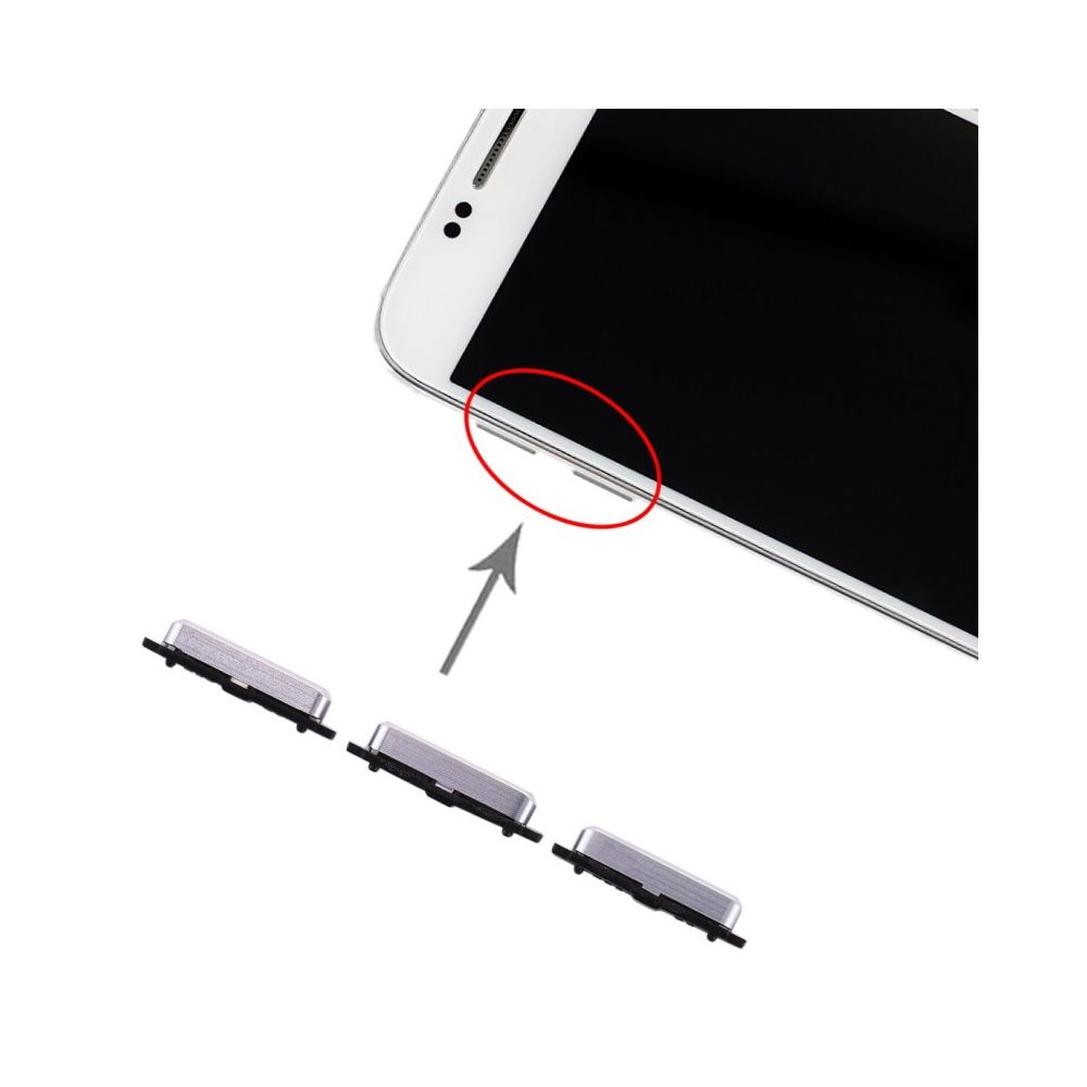 Wewoo - Pièce détachée 10 touches latérales pour Galaxy S6 noir - Autres accessoires smartphone