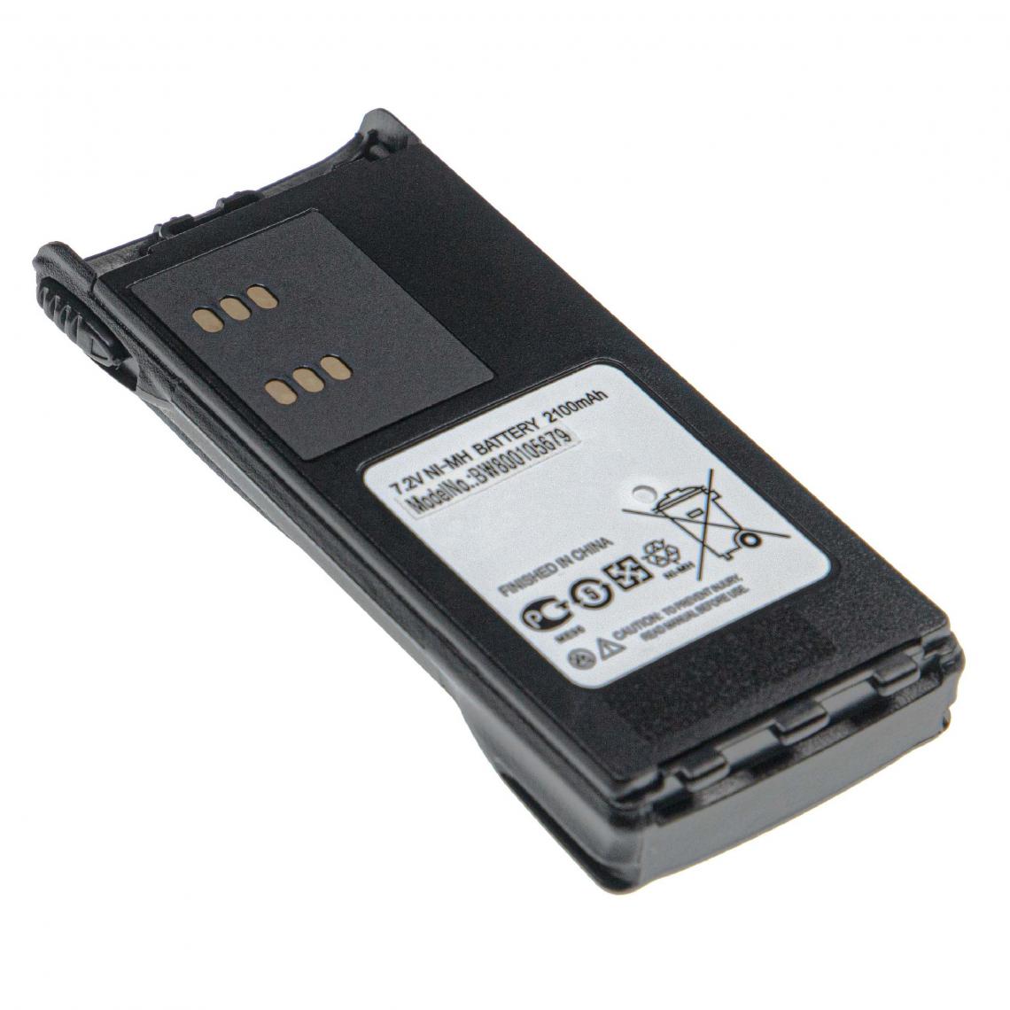 Vhbw - vhbw Batterie compatible avec Motorola HT1250.LS+, HT1250-LS, HT1250-LS+, HT1500, HT1550 radio talkie-walkie (2100mAh, 7,2V, NiMH) - Autres accessoires smartphone