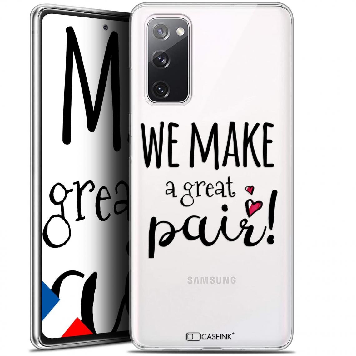 Caseink - Coque Pour Samsung Galaxy S20 FE (6.5 ) [Gel HD Collection Love Saint Valentin Design We Make Great Pair - Souple - Ultra Fin - Imprimé en France] - Coque, étui smartphone