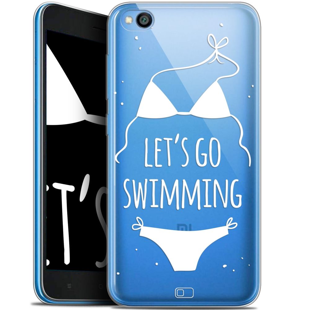Caseink - Coque Pour Xiaomi Redmi Go (5 ) [Gel HD Collection Summer Design Let's Go Swim - Souple - Ultra Fin - Imprimé en France] - Coque, étui smartphone