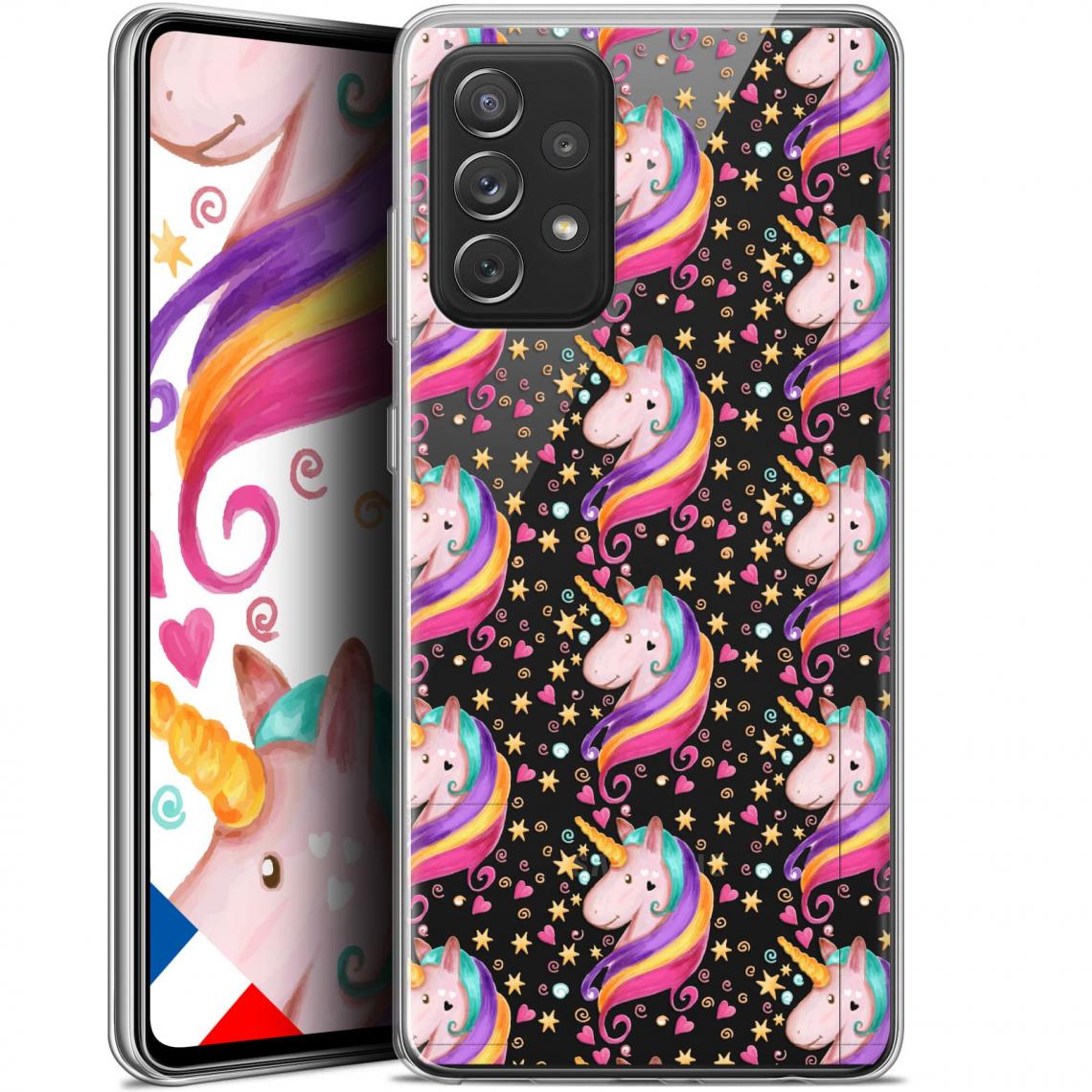 Caseink - Coque Pour Samsung Galaxy A72 4G/5G (6.7 ) [Gel HD Collection Fantasia Design Licorne Etoilée - Souple - Ultra Fin - Imprimé en France] - Coque, étui smartphone