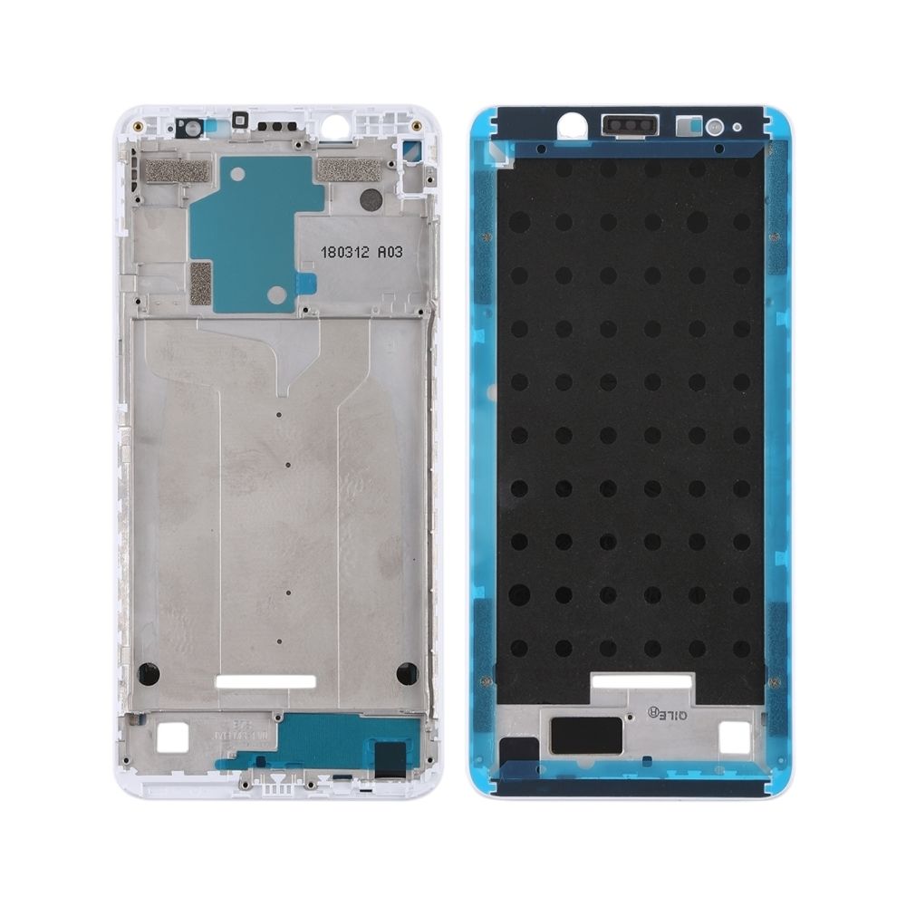 Wewoo - Boitier intégral Cadre avant à LCD pour Xiaomi Redmi Note 5 blanc - Autres accessoires smartphone