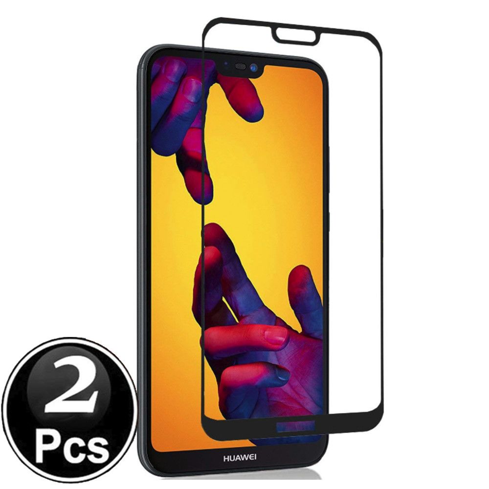 marque generique - Huawei P20 Pro Vitre protection d'ecran en verre trempé incassable protection integrale Full 3D Tempered Glass FULL GLUE - [X2-Noir] - Autres accessoires smartphone