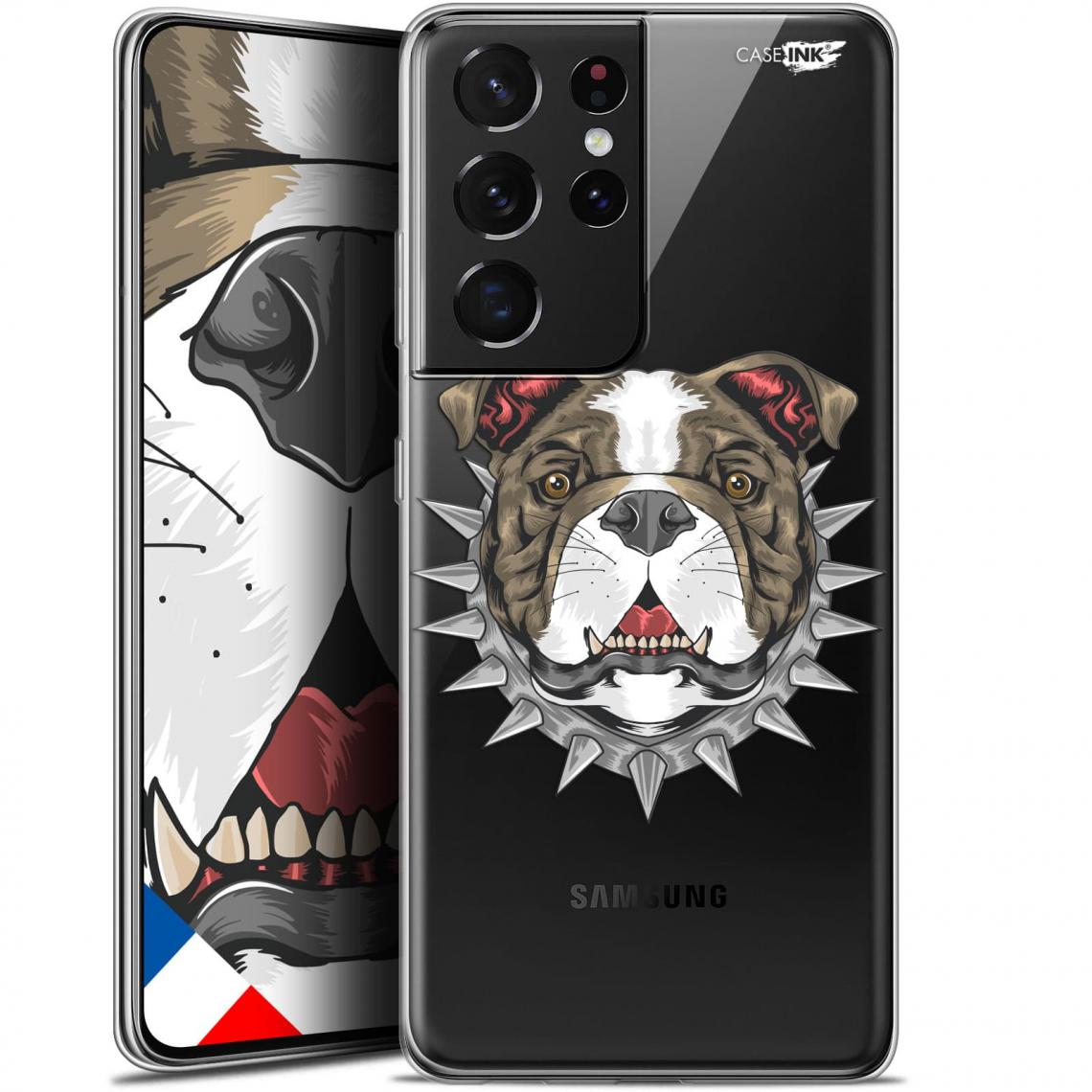 Caseink - Coque arrière Samsung Galaxy S21 Ultra (6.8 ) Gel HD [ Nouvelle Collection - Souple - Antichoc - Imprimé en France] Doggy - Coque, étui smartphone