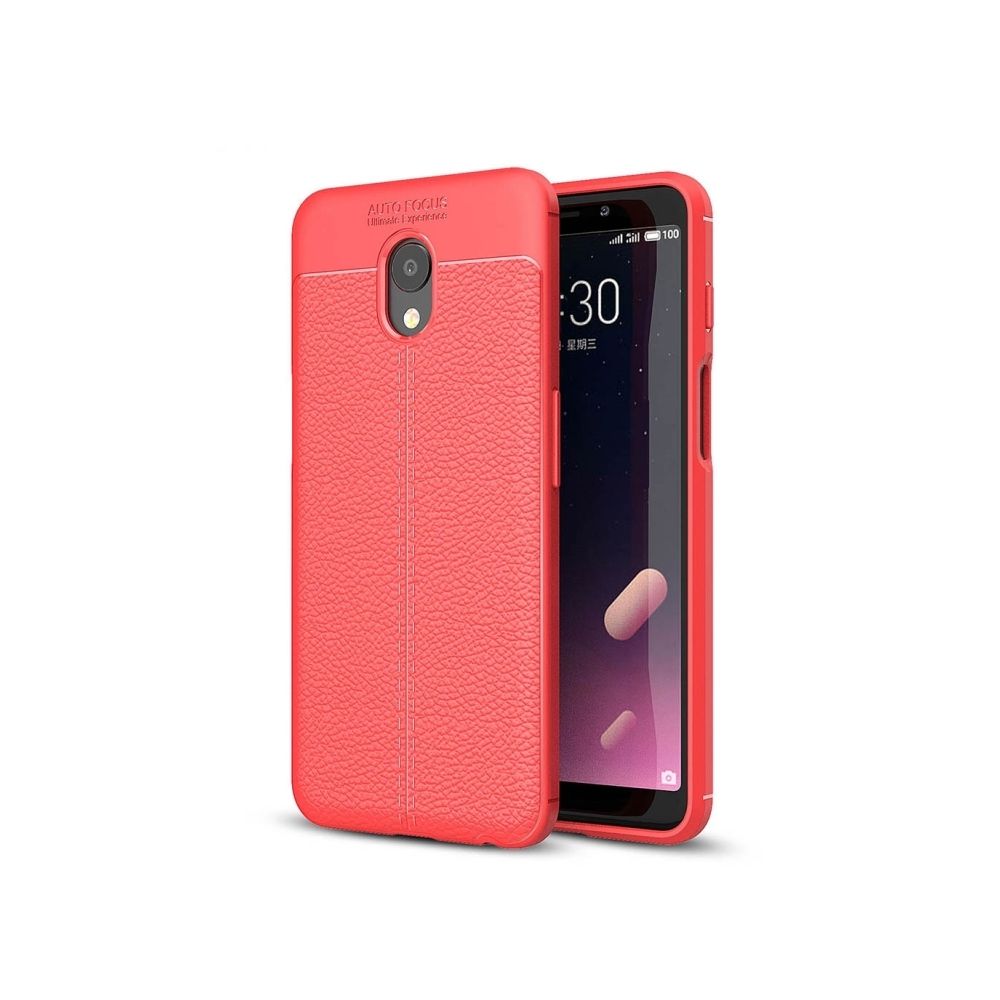 Wewoo - Coque rouge Meizu Meilan S6 Litchi Texture Anti-dérapant Soft TPU Housse de protection arrière - Coque, étui smartphone