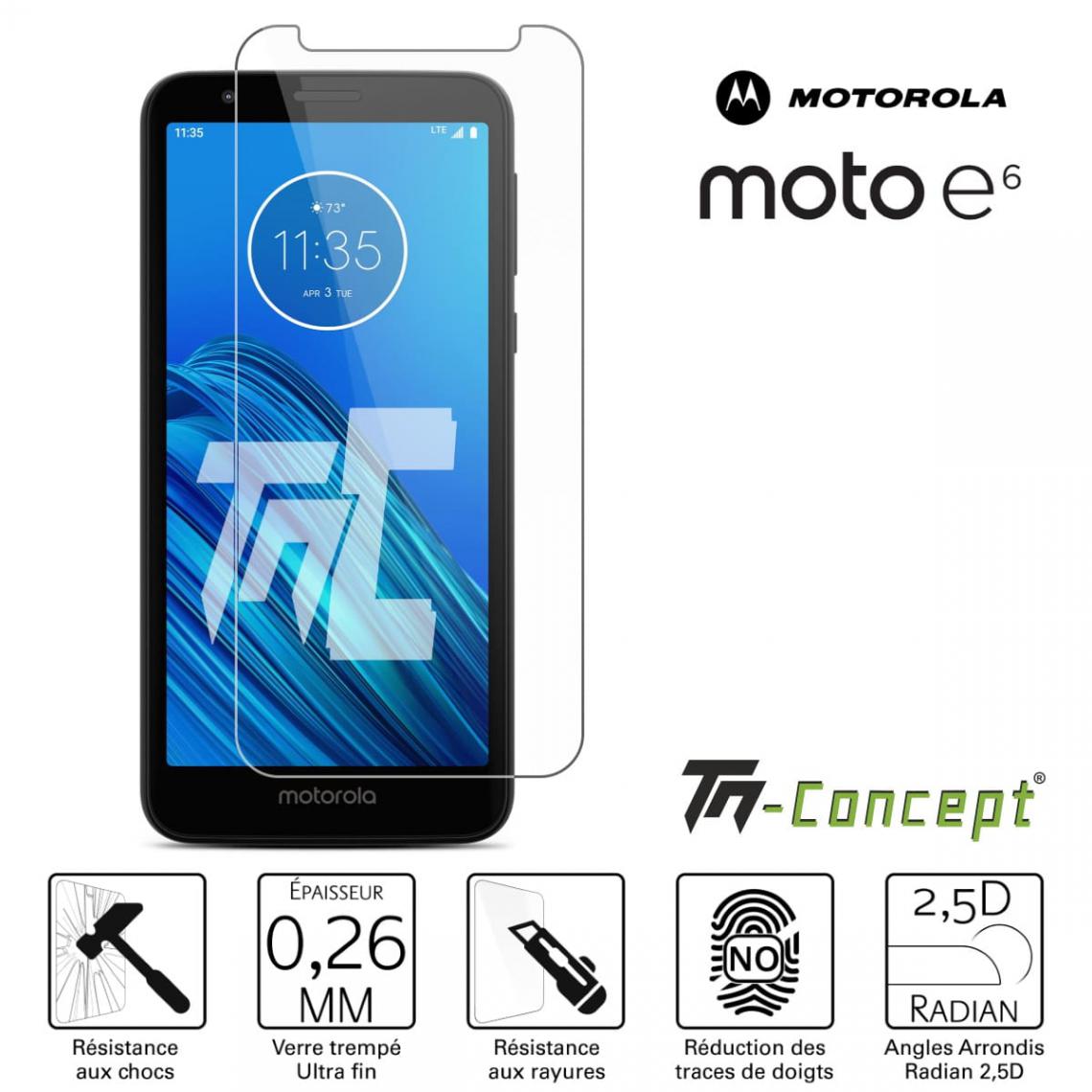Tm Concept - Verre trempé - Motorola Moto E6 - TM Concept® - Protection écran smartphone
