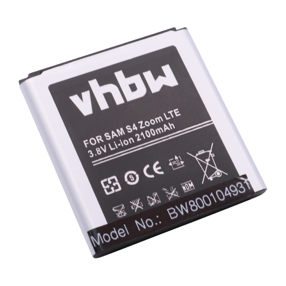 Vhbw - Batterie Li-Ion 2100mAh (3.8V) vhbw pour téléphone portable smartphone Samsung NX Mini, EV-NXF 1, NX3000 comme B740, B740AC, B740AE. - Batterie téléphone