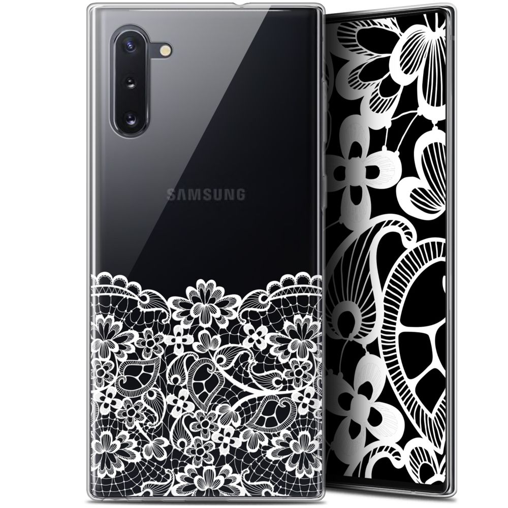 Caseink - Coque Pour Samsung Galaxy Note 10 (6.3 ) [Gel HD Collection Spring Design Bas dentelle - Souple - Ultra Fin - Imprimé en France] - Coque, étui smartphone