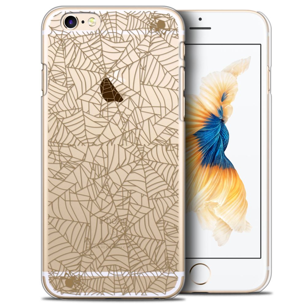 Caseink - Coque Housse Etui Apple iPhone 6/6s (4.7) [Crystal HD Collection Halloween Design Spooky Spider - Rigide - Ultra Fin - Imprimé en France] - Coque, étui smartphone