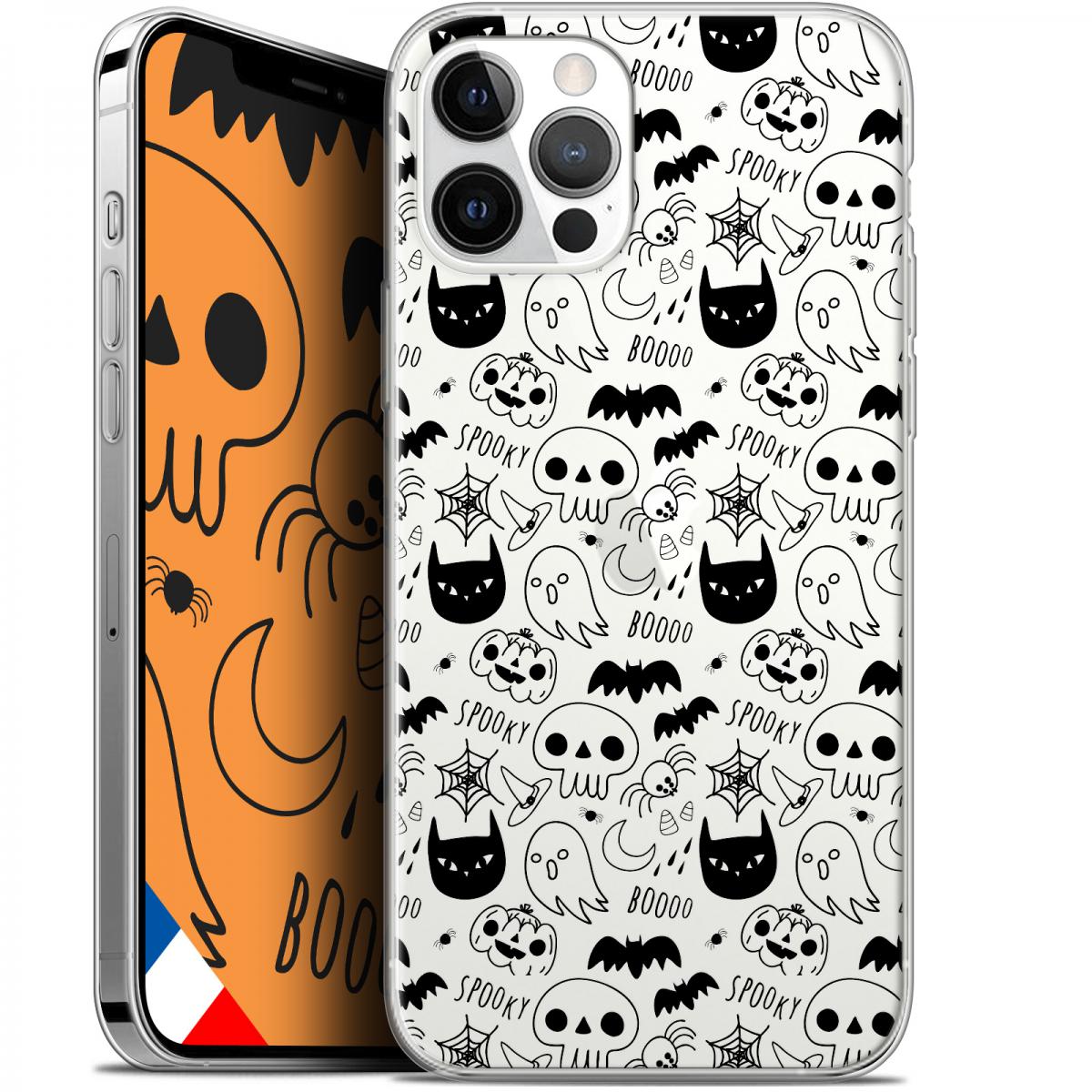 Caseink - Coque Pour Apple iPhone 12 / 12 Pro (6.1 ) [Gel HD Collection Halloween Design Spooky - Souple - Ultra Fin - Imprimé en France] - Coque, étui smartphone