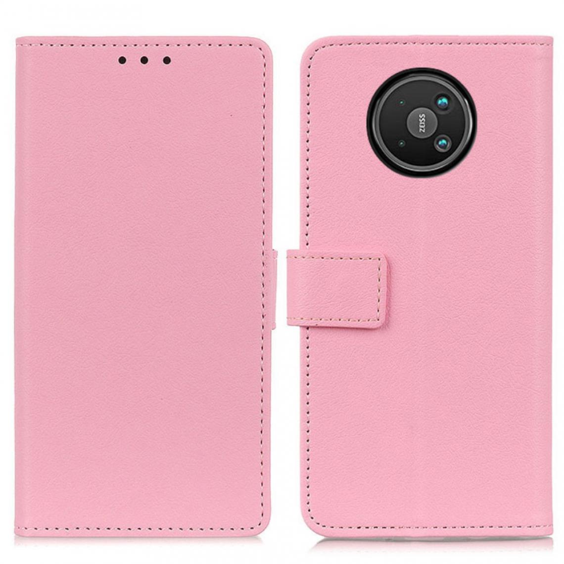 Other - Etui en PU avec support rose pour votre Nokia 8 V 5G UW - Coque, étui smartphone
