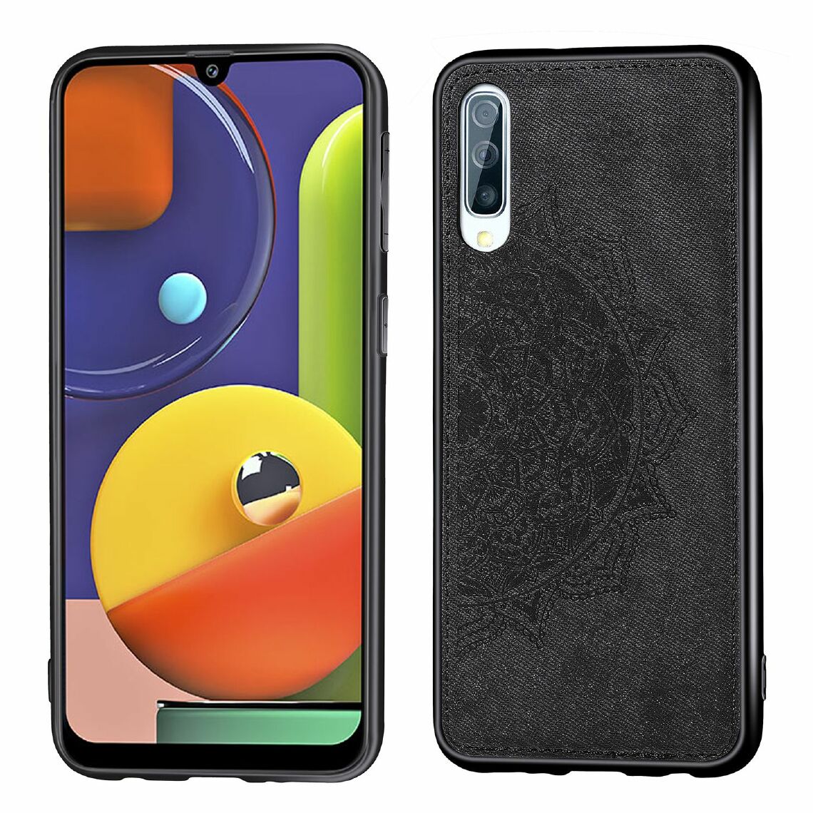 OtterBox - Housse Etui Coque de protection pour Samsung Galaxy A50S Face arriere tressee [Noir] - Coque, étui smartphone