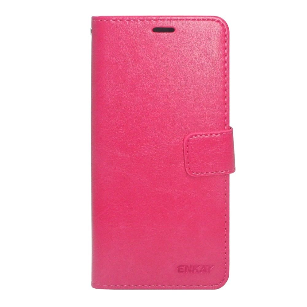 marque generique - Etui en PU  avec support rose pour Huawei Honor 9 Lite - Autres accessoires smartphone