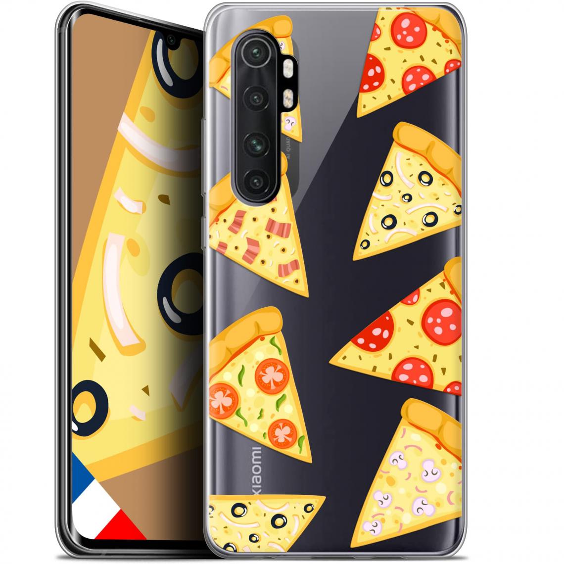 Caseink - Coque Pour Xiaomi Mi Note 10 LITE (6.4 ) [Gel HD Collection Foodie Design Pizza - Souple - Ultra Fin - Imprimé en France] - Coque, étui smartphone