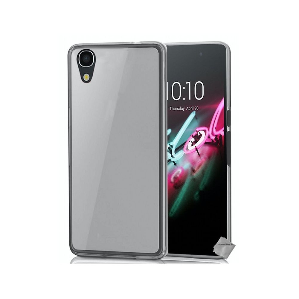 Htdmobiles - Housse etui coque pochette silicone gel fine pour Blackberry Dtek50 + film ecran - BLANC TRANSPARENT - Autres accessoires smartphone