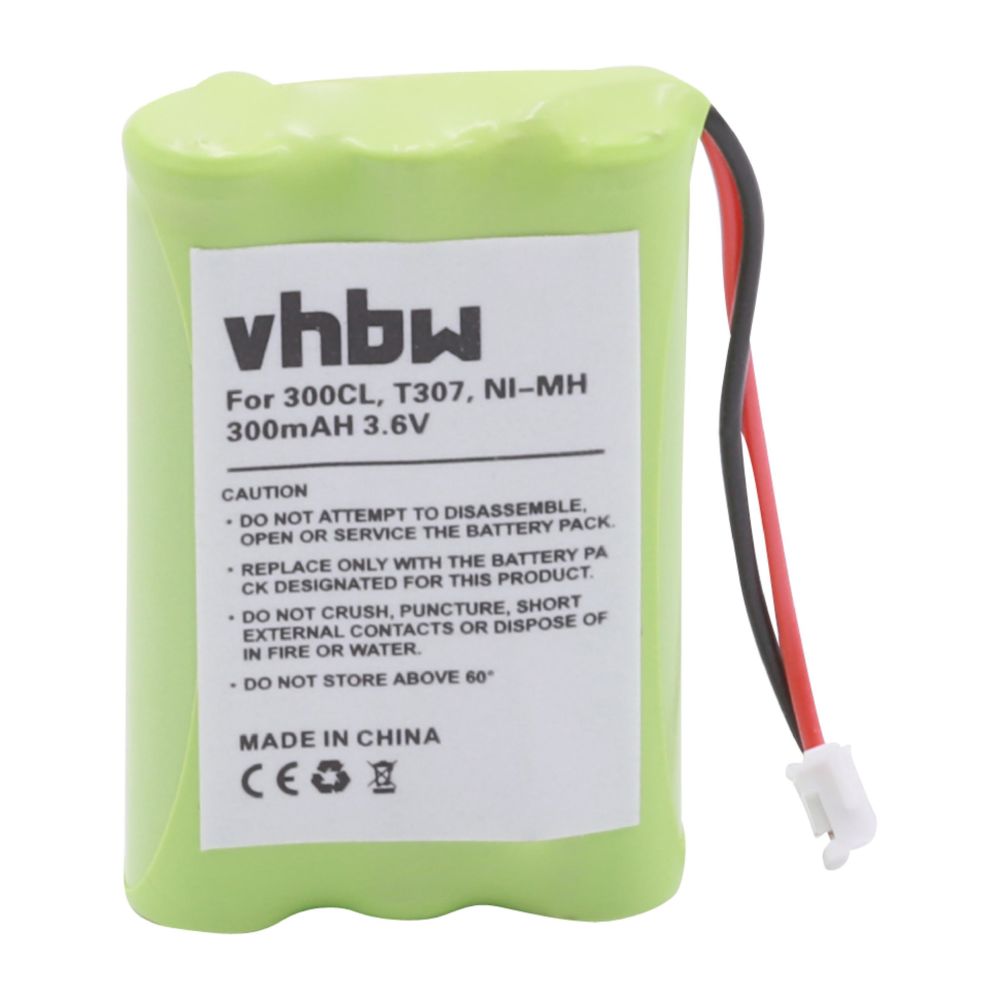 Vhbw - vhbw NiMH Batterie 300mAh (3.6V) combiné téléphonique, téléphone fixe Sagem WP 1130, 12, 1232, 1232+32, 1233, 150, 2000, 2010, 2020 comme T307. - Batterie téléphone