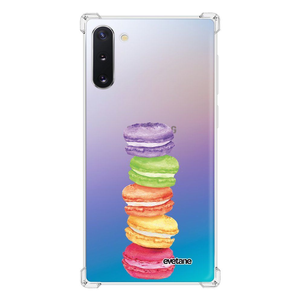 Evetane - Coque Samsung Galaxy Note 10 anti-choc souple avec angles renforcés transparente Macarons Evetane - Coque, étui smartphone
