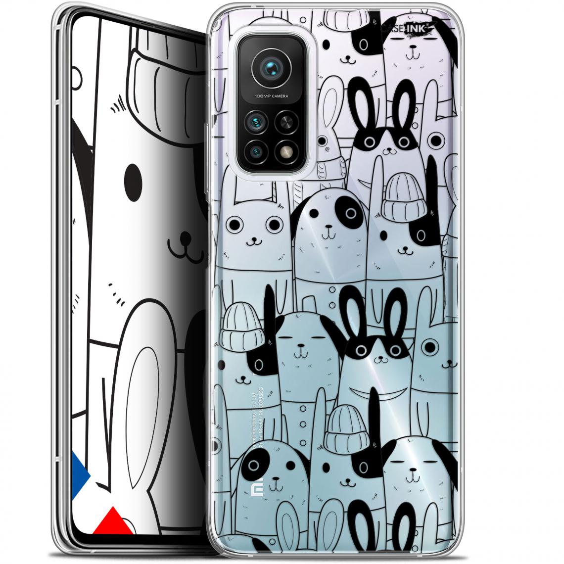 Caseink - Coque arrière Xiaomi Mi 10T / 10T Pro 5G (6.67 ) Gel HD [ Nouvelle Collection - Souple - Antichoc - Imprimé en France] Lapin Noir - Coque, étui smartphone