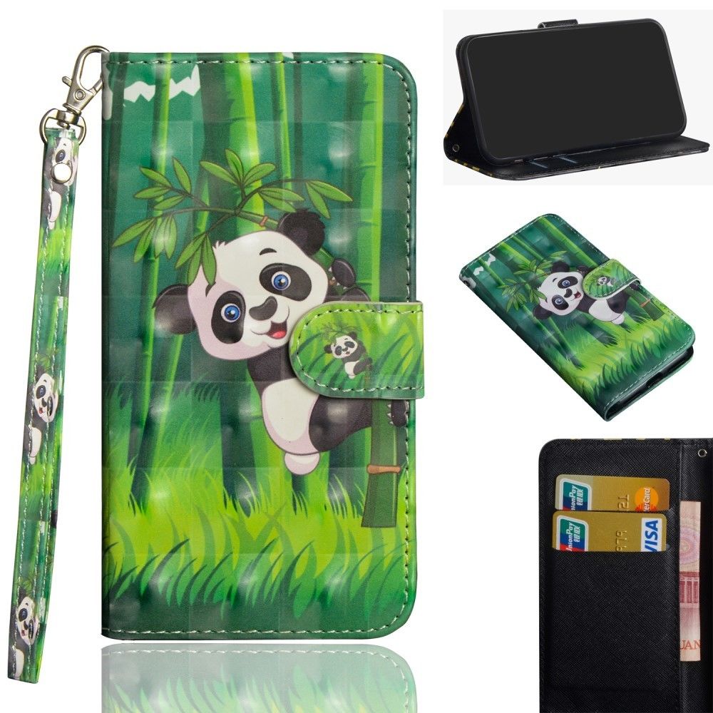 marque generique - Etui en PU style d'impression Panda pour votre Huawei Honor 20 Lite/Honor 20i - Coque, étui smartphone