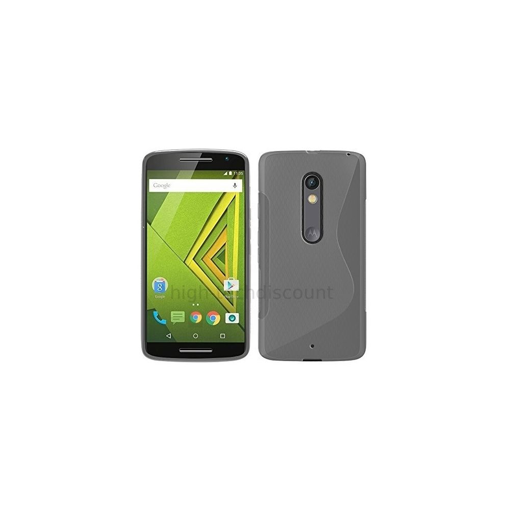 Htdmobiles - Housse etui coque pochette silicone gel fine pour Motorola Moto X Play + film ecran - TRANSPARENT - Autres accessoires smartphone