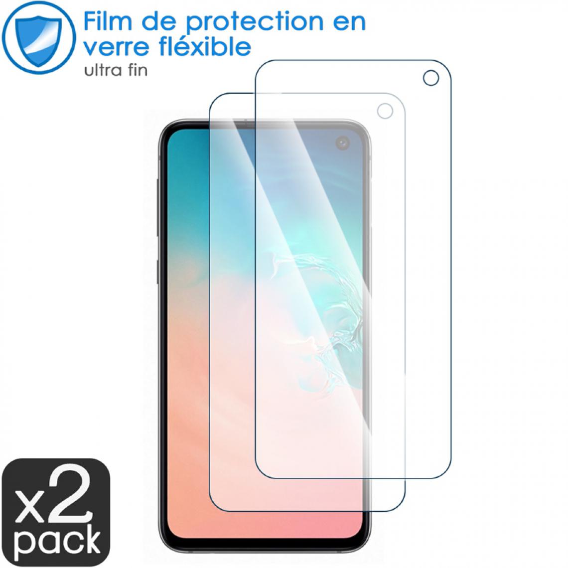 Karylax - [Pack x2] Film de Protection d'écran en Verre Fléxible Dureté 9H pour Smartphone Samsung Galaxy S10e - Protection écran smartphone