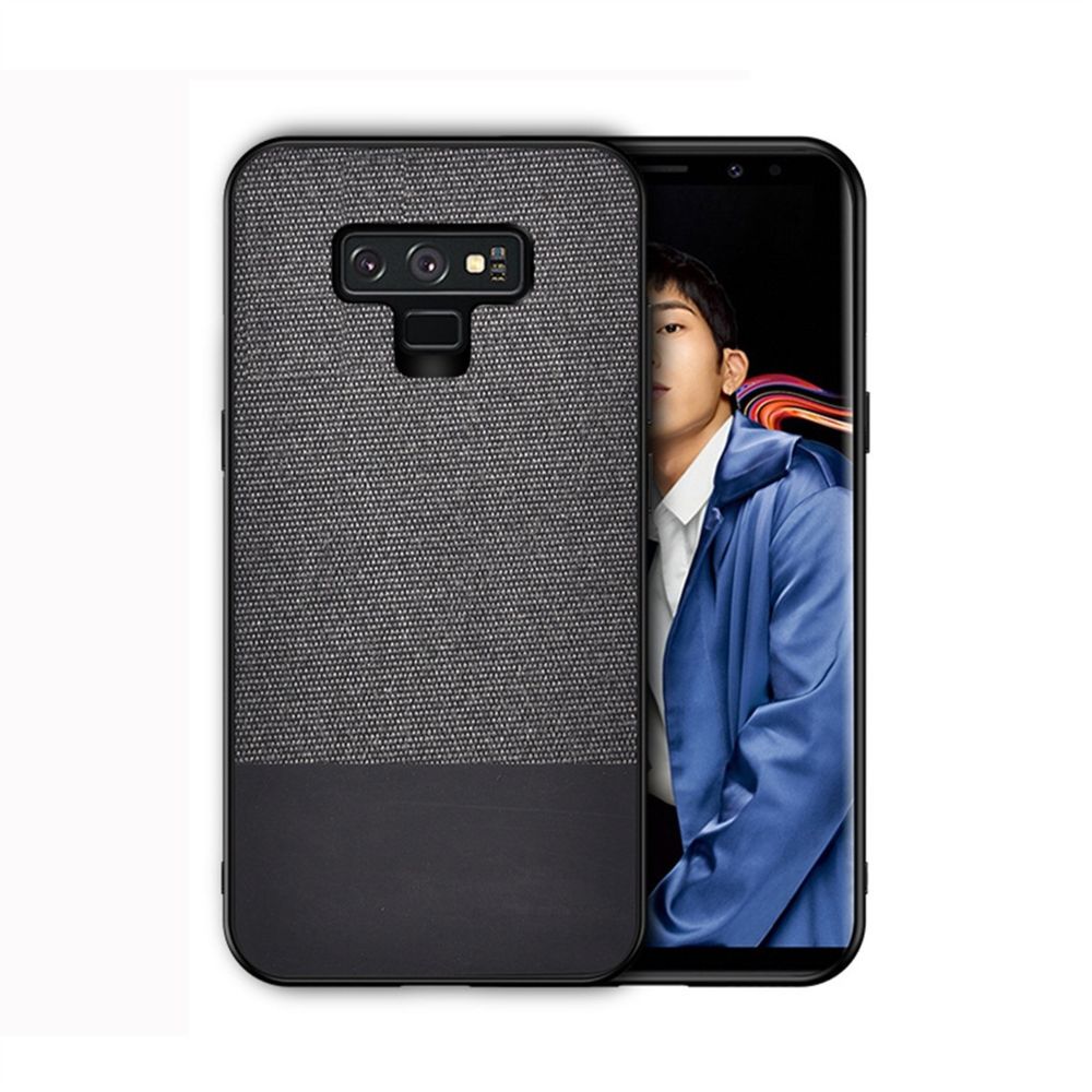 Wewoo - Coque Rigide Housse de protection antichoc Splicing PU + Cloth pour Galaxy Note 9 Noir - Coque, étui smartphone