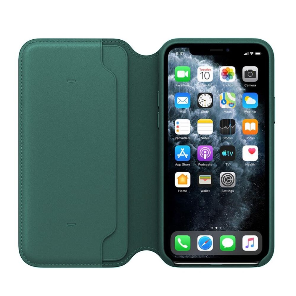Generic - Flip mignon frais pratique Porte-monnaie en cuir cas pour l'iPhone 11 Pro Max 6.5in armée verte - Autres accessoires smartphone