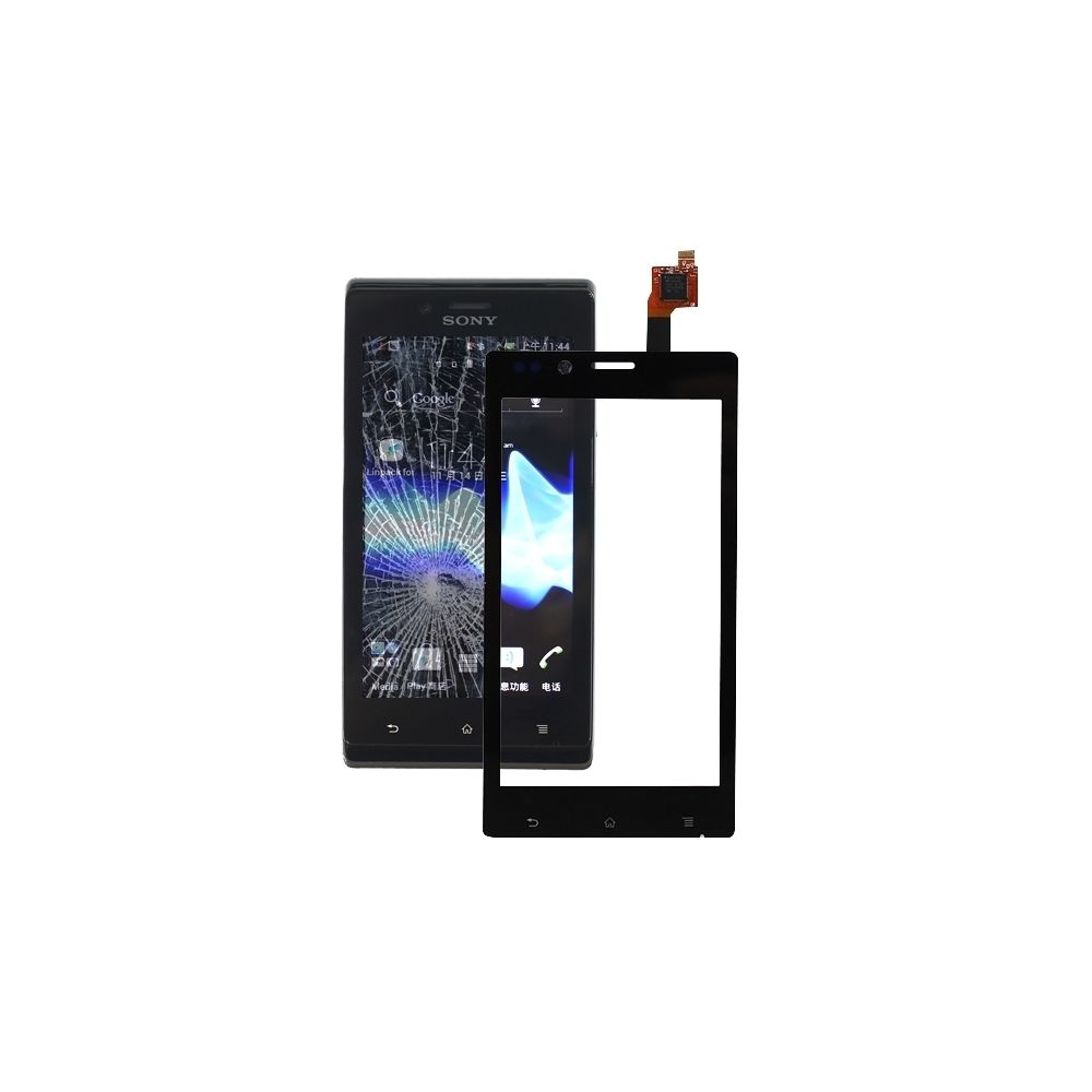 Wewoo - Pour Sony Xperia J ST26i / ST26a pièce détachée Partie écran tactile (seul sans le LCD) - Autres accessoires smartphone