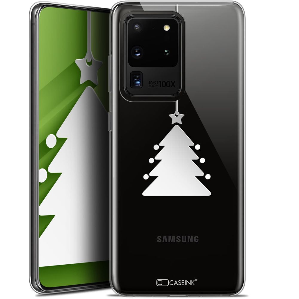 Caseink - Coque Pour Samsung Galaxy S20 Ultra (6.9 ) [Gel HD Collection Noël 2017 Design Petit Arbre - Souple - Ultra Fin - Imprimé en France] - Coque, étui smartphone