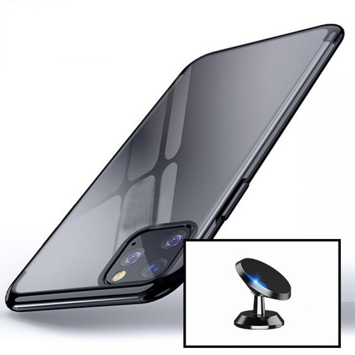 Phonecare - Kit Support Magnétique de Voiture + Coque SlimArmor pour iPhone 13 Mini - noir - Coque, étui smartphone