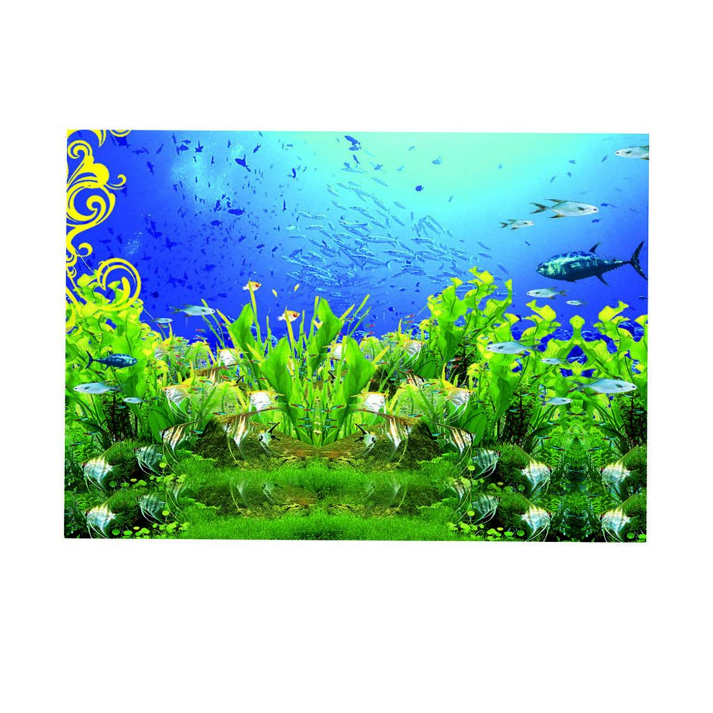 marque generique - Aquarium Fond Autocollant Fish Tank Décoration Murale Peinture Coloré XS - Décoration aquarium