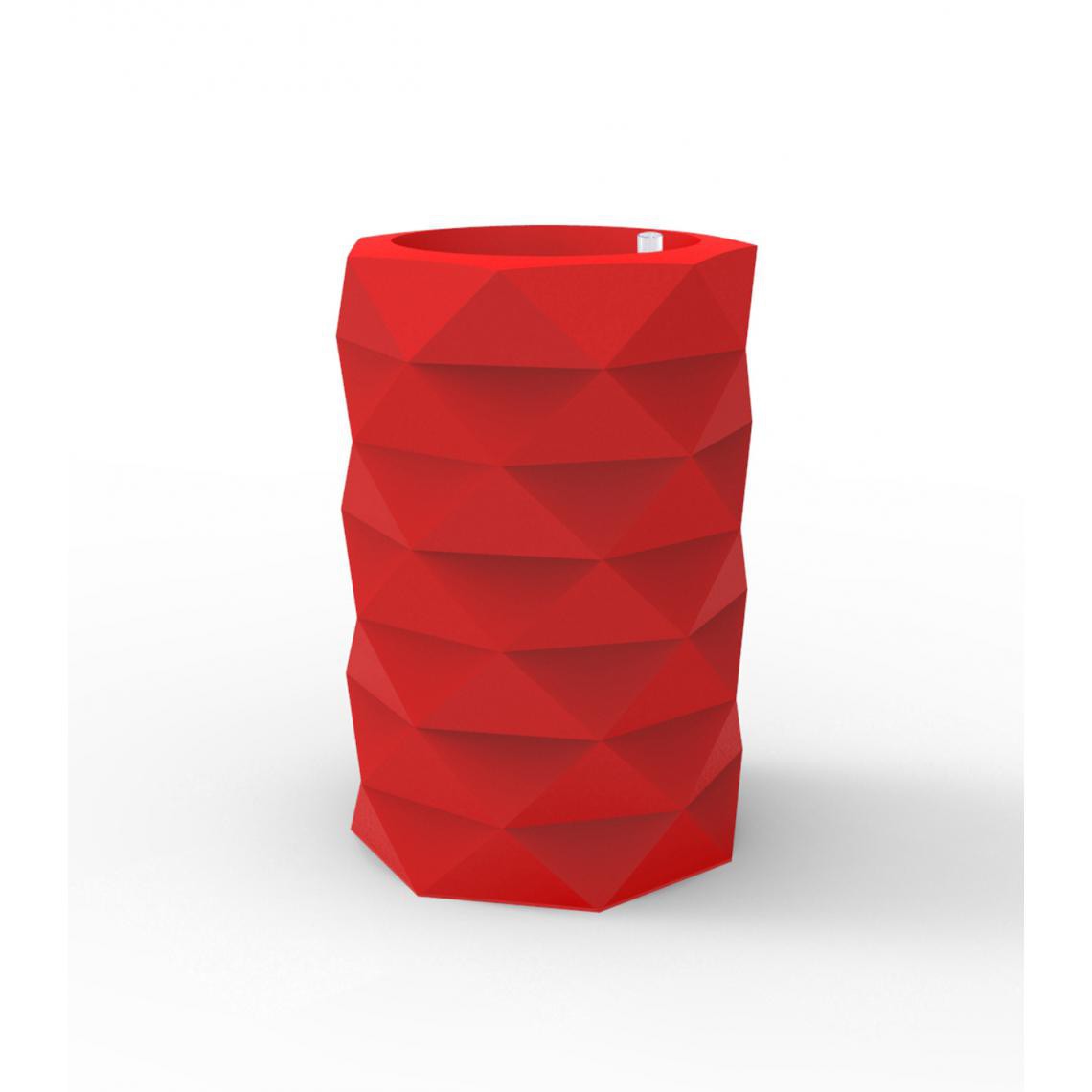 Vondom - Pot de fleurs MARQUIS - rouge - Système d'arrosage - Ø 60 x 50 cm - Poterie, bac à fleurs
