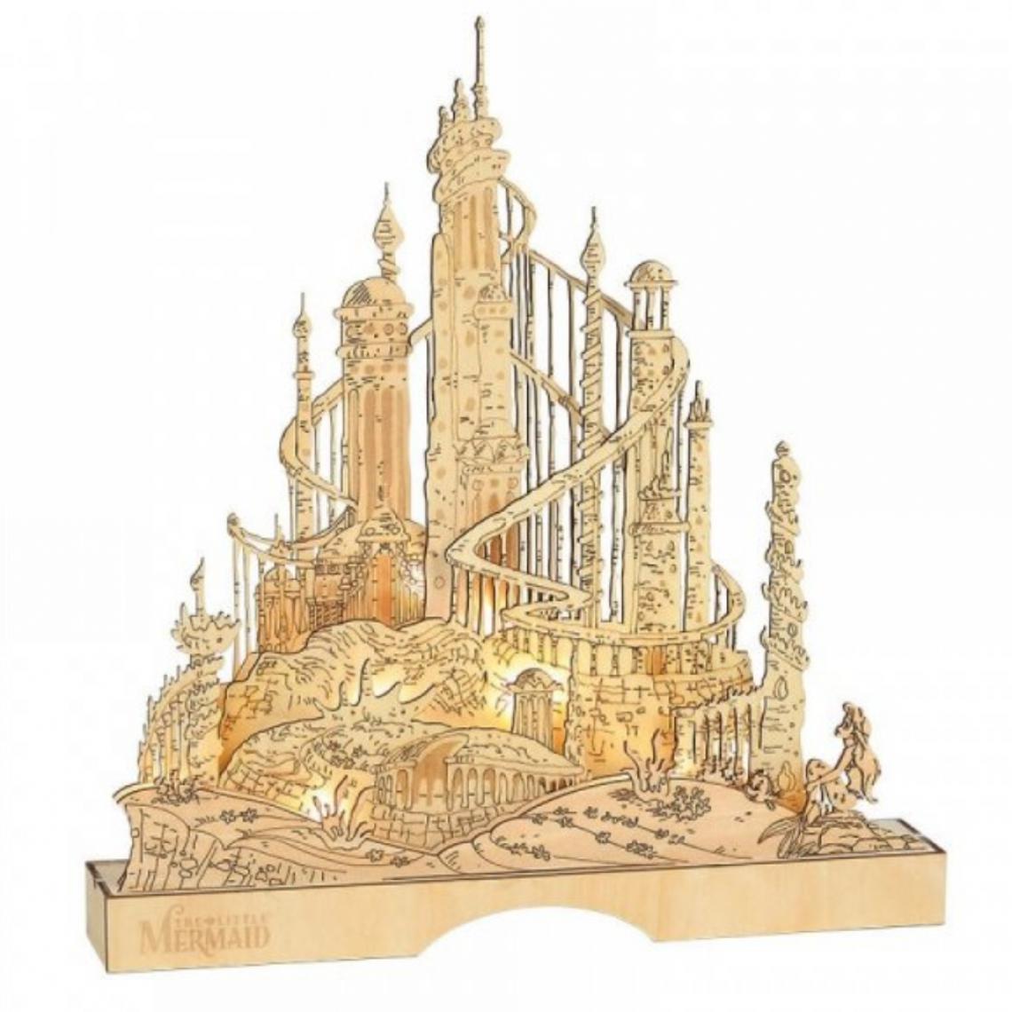 Kontiki - Figurine lumineuse Disney Château du Roi Triton - Petite déco d'exterieur