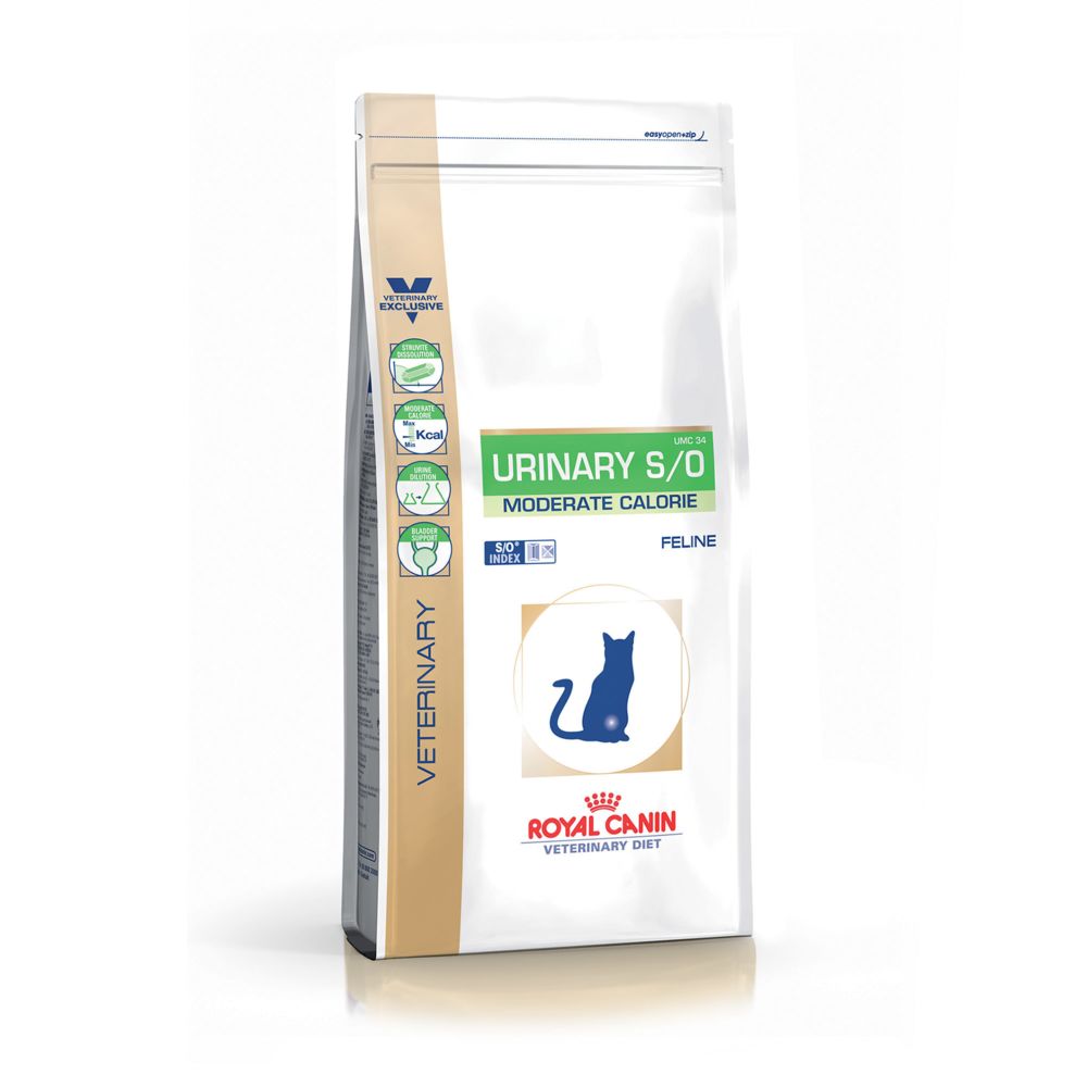 Royal Canin - Royal Canin Veterinary Diet Urinary S/O Moderate Calorie UMC34 - Croquettes pour chat