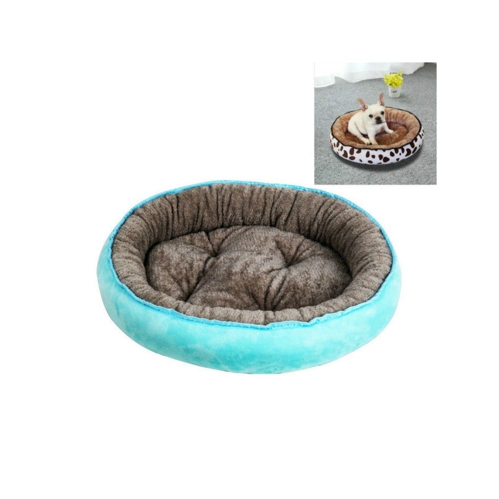 Wewoo - Panier pour chien ou Chat Coussin Épaissi Automne et Hiver Oval Universal Warm Pet Cat Dog BedSize XXL Blue - Corbeille pour chien