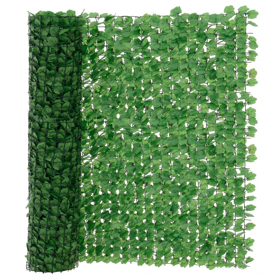 Neu.Haus - Clôture avec Feuilles Brise Vue Vert 300 x 150 cm [neu.haus] - Claustras