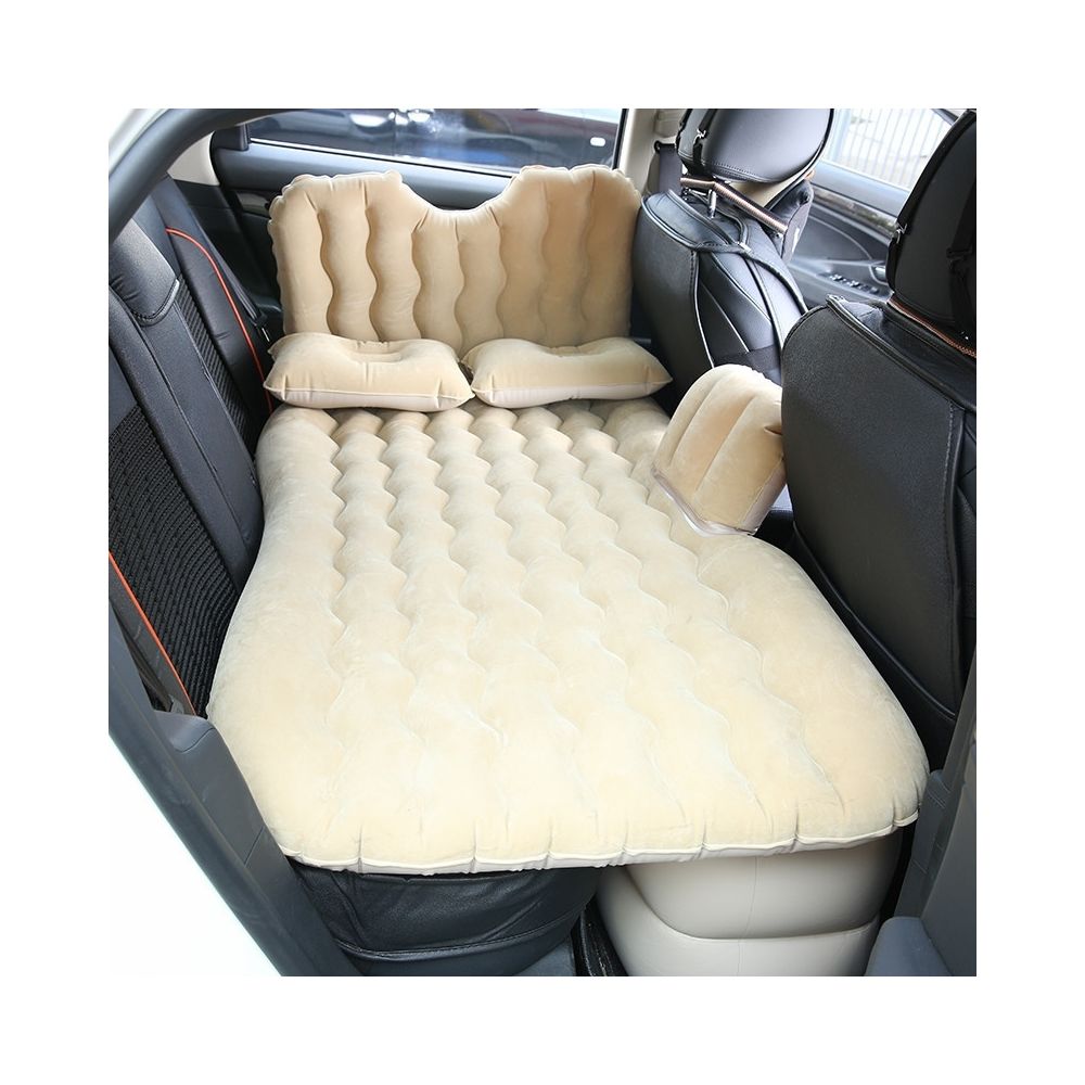Wewoo - Lit gonflable de siège arrière de camping de de matelas de voyage de voituretaille 90 x 135cm beige - Equipement de transport pour chien