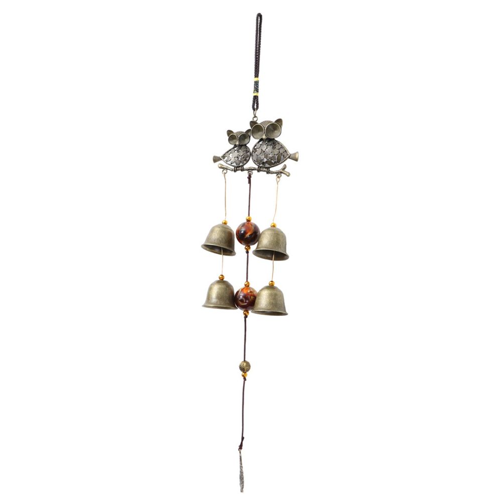 marque generique - Grand vent carillons cloches cour jardin décor ornement cadeaux Windbell Owl - Petite déco d'exterieur