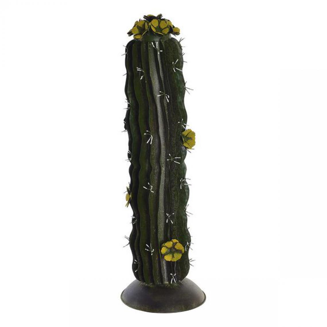 Unknown - Statues de jardin DKD Home Decor Cactus Métal (21 x 21 x 72 cm) - Petite déco d'exterieur