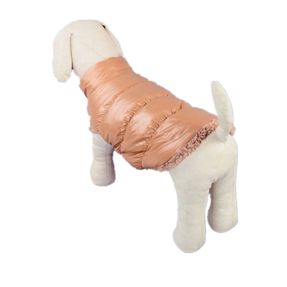 marque generique - Puppy Dog Cat Chaud Rembourré Coat Down Jacket Vest Vêtements Apparel Café M - Vêtement pour chien