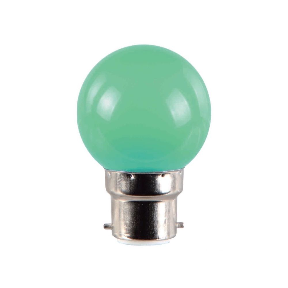 marque generique - FOX LIGHT - Ampoule LED 1W B22 couleur Verte - Lampadaire