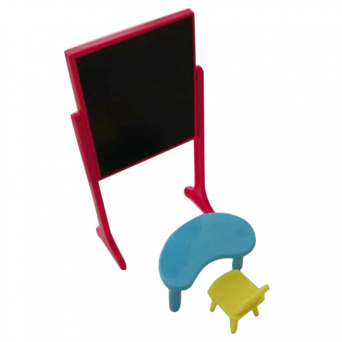 marque generique - Maison De Poupée Miniature Blackboard Desk Chair Set Pour Room School Jouets - Jouet pour chien