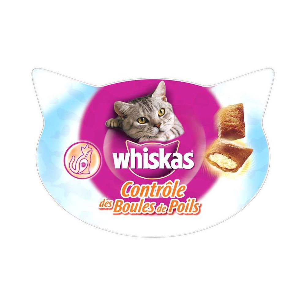 Whiskas - Whiskas friandises Contrôle des boules de poils - Friandise pour chat