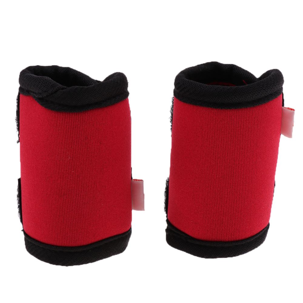 marque generique - 2 PCS Pet Leg Brace Protector Chien Blessure Fixe Genouillères Rouge S - Vêtement pour chien