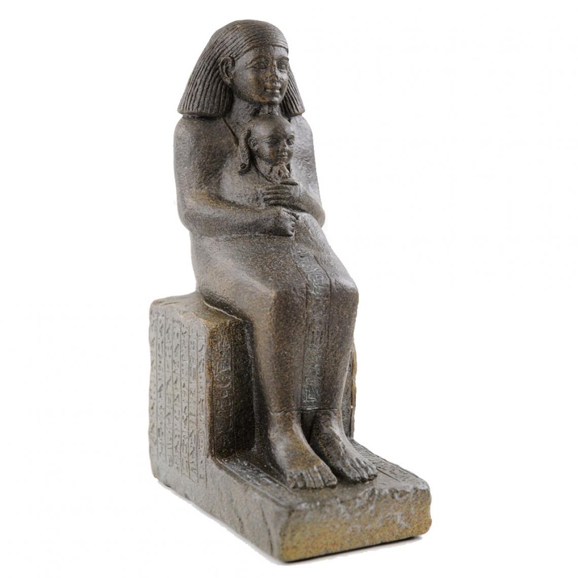 Parastone - Statue Égyptienne Senenmout avec la Princesse - Petite déco d'exterieur