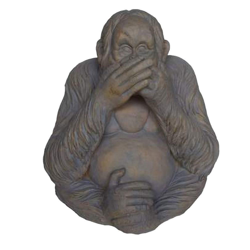 Items France - Grande statuette Orang Outan Ne dit rien - Petite déco d'exterieur