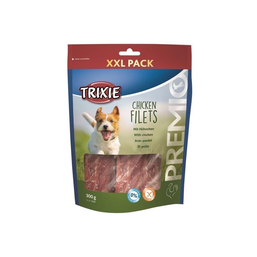 Trixie - TRIXIE Chicken Filets Premio XXL Pack - Pour chien - 300g - Friandise pour chien